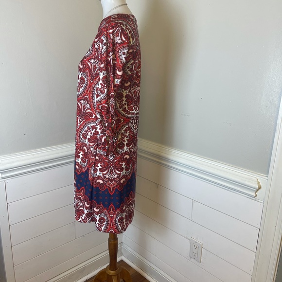 New Directions Baroque Floral Dress S FREE SHIP - Picture 2 of 4